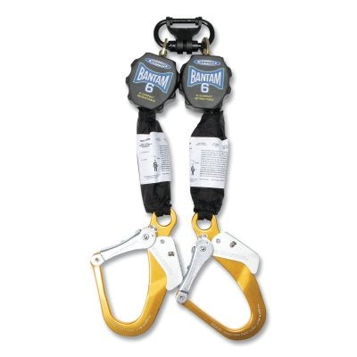 WERNER Werner R431006-R Bantam Web Self-Retracting Lifeline 6 Feet Aluminum Rebar