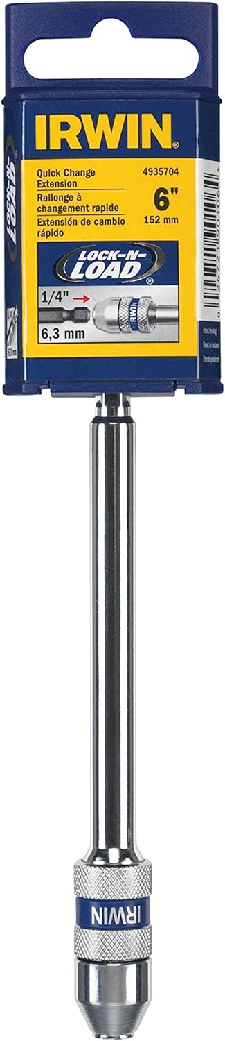 IRWIN Irwin 4935704 Speedbor Lock-n-Load Quick Change Bit Holder 6 Inch