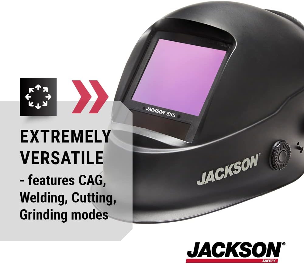 JACKSON SAFETY Jackson Safety 46250 TRANSLIGHT 555+ Auto Darkening Welding Helmet 3.86 x 3.23 Viewing Area