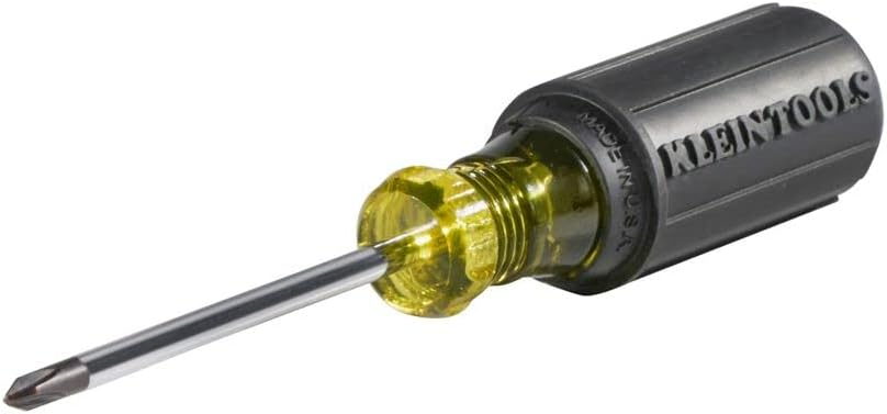 KLEIN TOOLS Klein Tools 603-3 #1 Phillips Head Screwdriver 3-Inch Round Shank Cushion Grip Handle