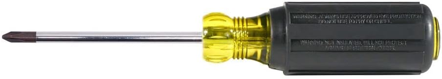 KLEIN TOOLS Klein Tools 603-3 #1 Phillips Head Screwdriver 3-Inch Round Shank Cushion Grip Handle