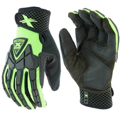 PIP 89306/XL Extreme Work Strike ProteX with XLock Cuff X-Large Black Lime Green