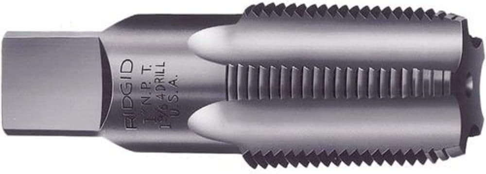 RIDGID Ridgid 35830 Pipe Tap 1/2 in NPT Taper 14 TPI Carbon Steel Right Hand