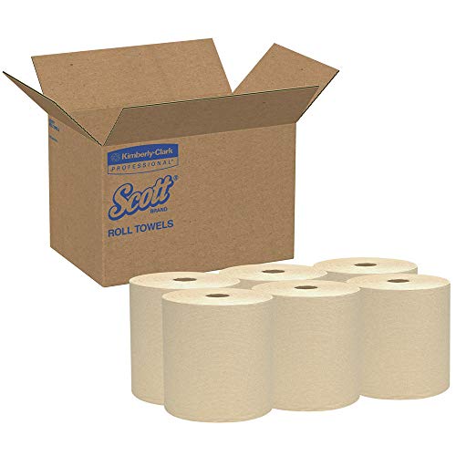 SCOTT Scott 4142 Essential Hard Roll Towels 8 in x 800 ft Natural (12 Rolls/Carton)