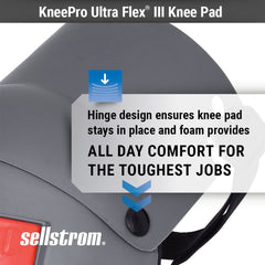Sellstrom S96110 KneePro Ultra Flex III Knee Pads - Orange/Gray