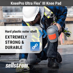 Sellstrom S96110 KneePro Ultra Flex III Knee Pads - Orange/Gray