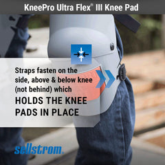 Sellstrom S96110 KneePro Ultra Flex III Knee Pads - Orange/Gray