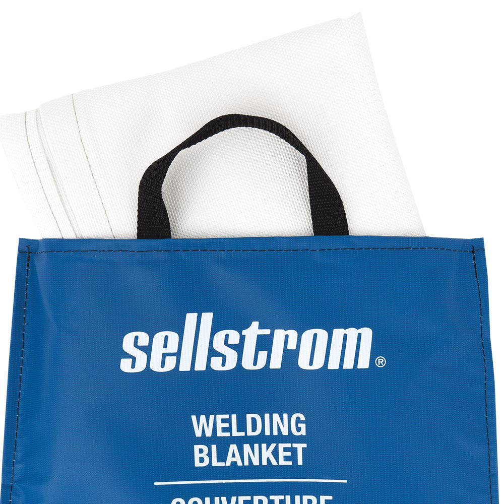 SELLSTROM Sellstrom S97455 High Temperature Resistant 100 Percent Fiberglass Welding Blanket 6 ft x 5 ft White