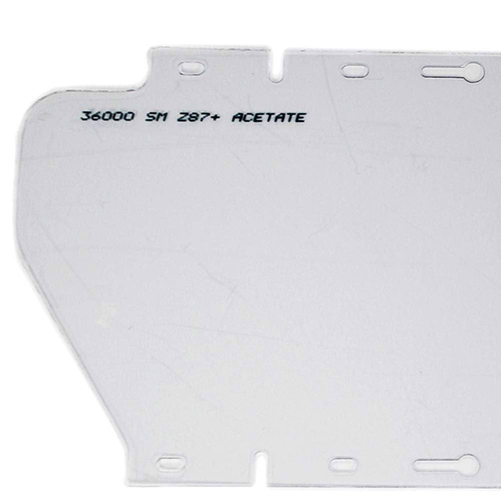 SELLSTROM Sellstrom S36000 Replacement Window for 380 Series Safety Face Shields, Clear Tint, Uncoated Acetate