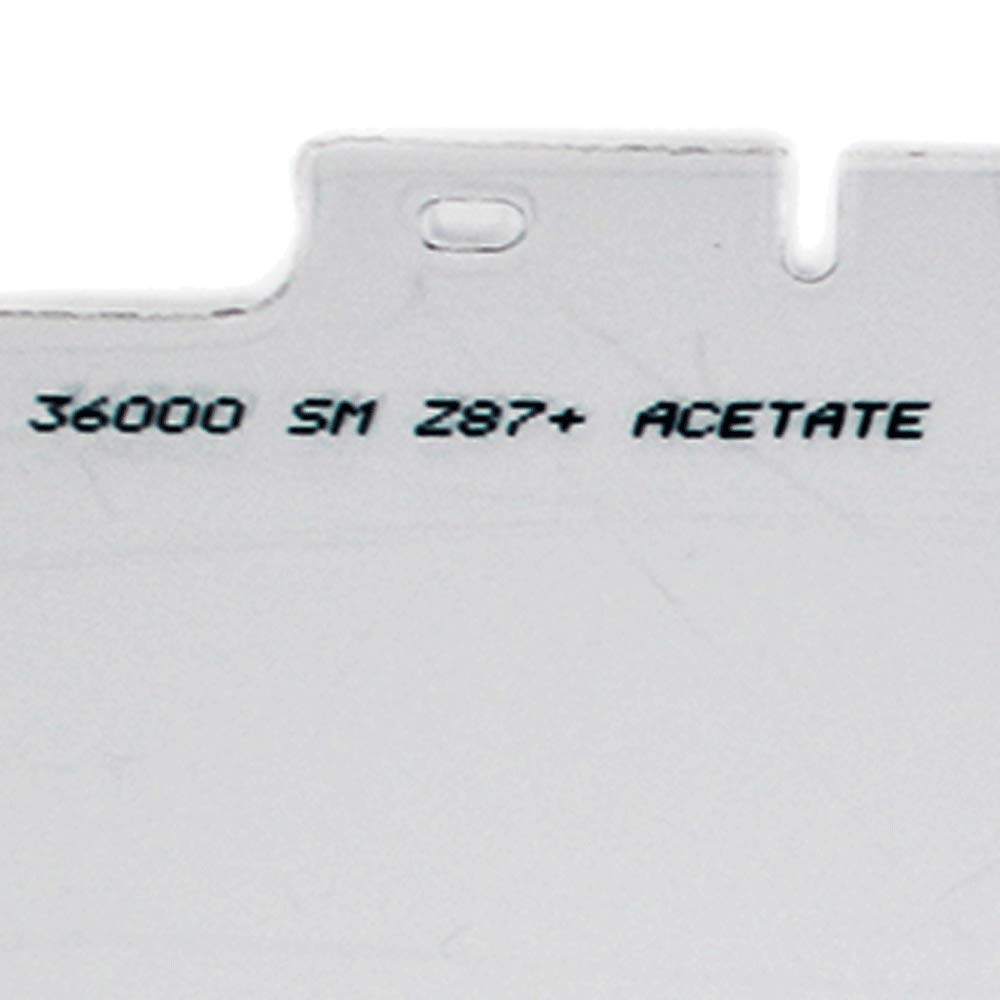 SELLSTROM Sellstrom S36000 Replacement Window for 380 Series Safety Face Shields, Clear Tint, Uncoated Acetate