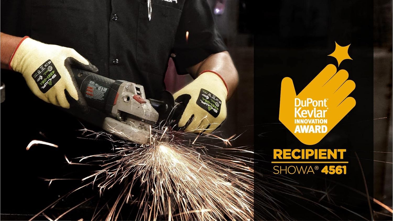 SHOWA SHOWA 4561XL-09 Cut Abrasion Fire Resistant Safety Work Glove X-Large 12 Pair
