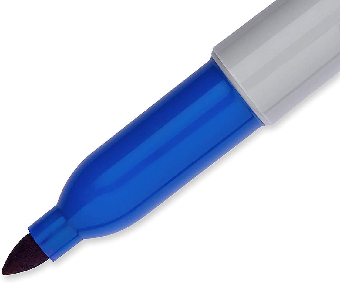 SHARPIE Sharpie 30003 Fine Point Permanent Marker Blue Dozen