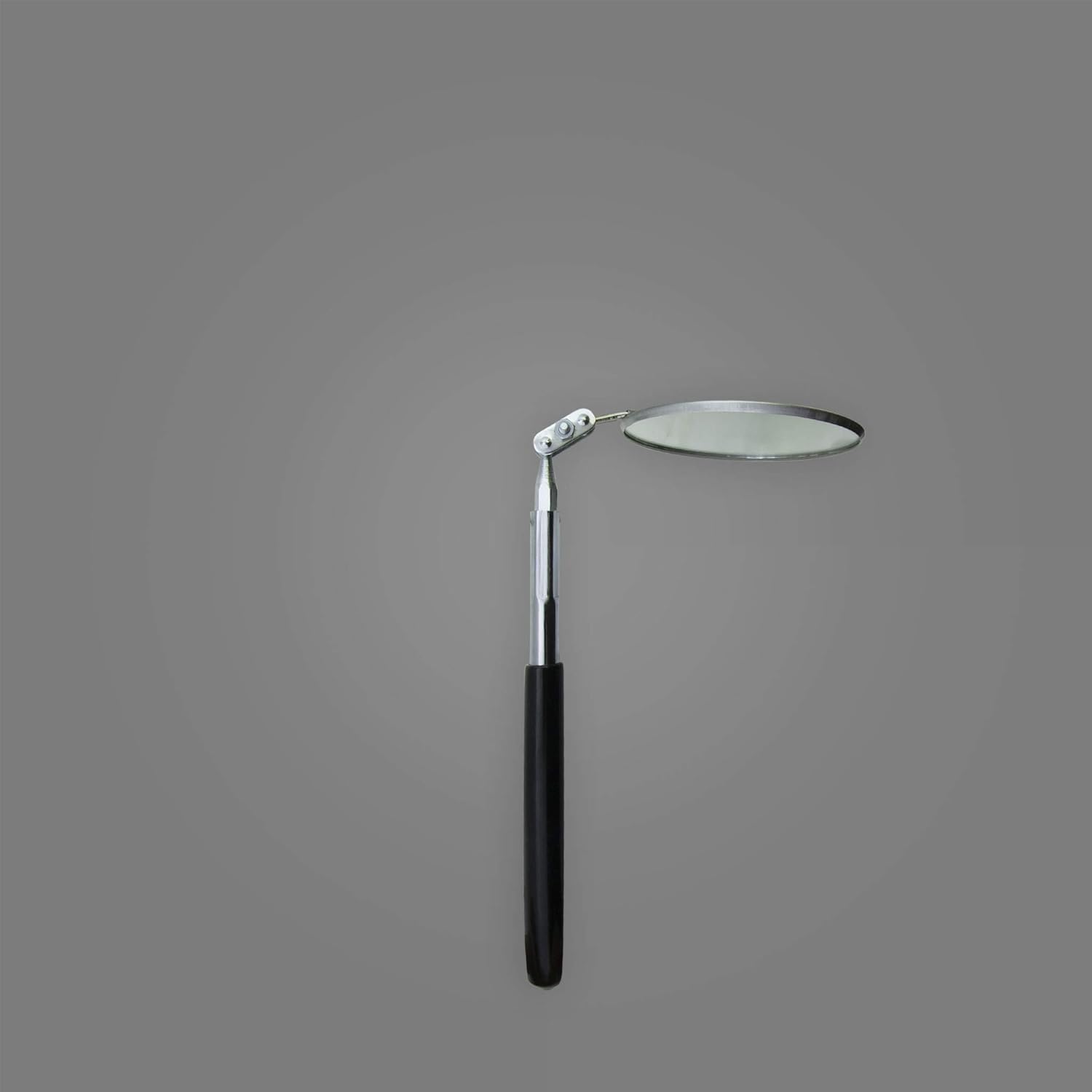 ULLMAN Ullman S-2 Circular Telescoping Mirror Heavy Duty Vinyl Grip 3-1/4 Diameter 11 to 15 Extended Handle Length