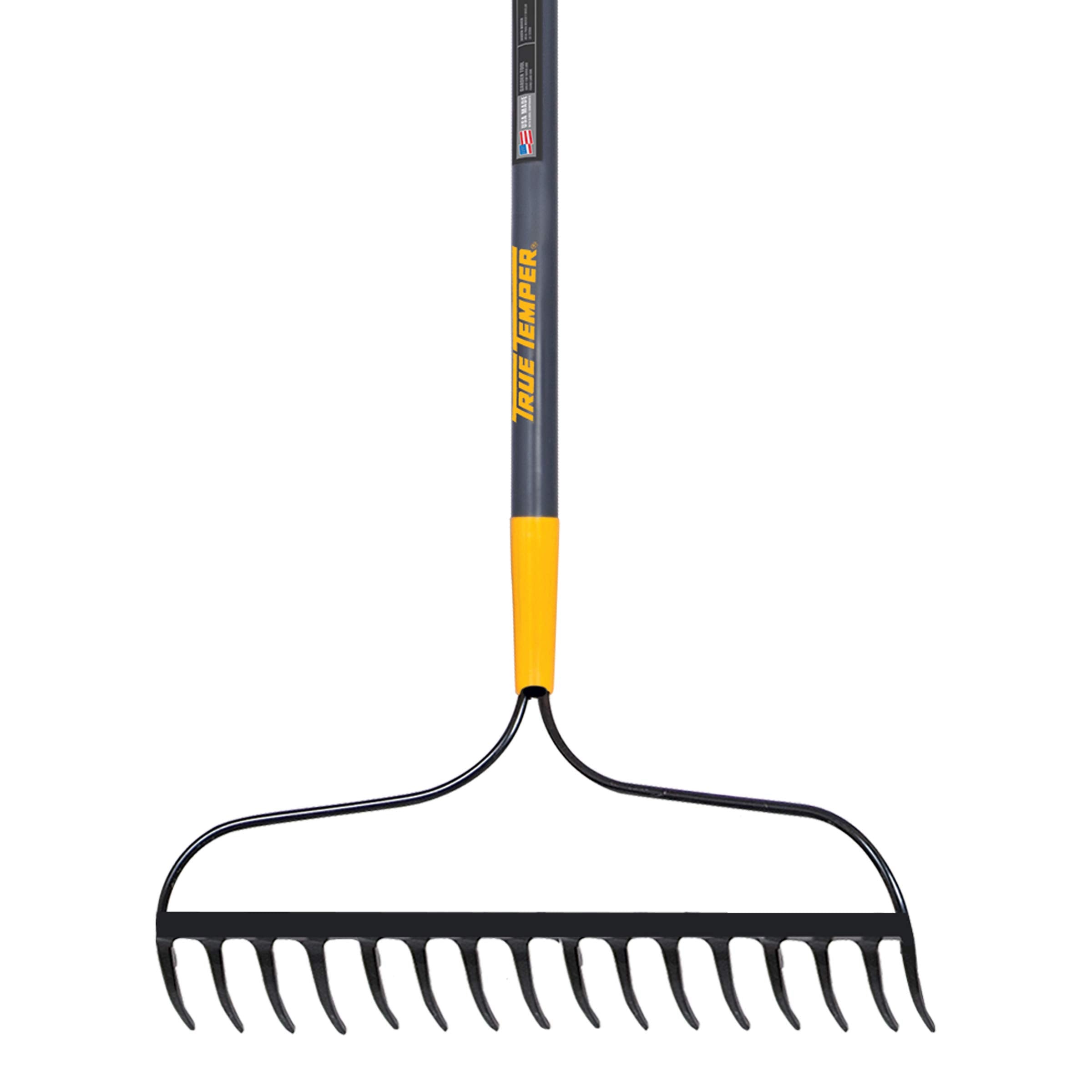 TRUE TEMPER True Temper 2811500 Bow Rake Steel 16-Tine 57 Inch Fiberglass Handle