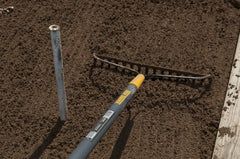 True Temper 2811500 Bow Rake Steel 16-Tine 57 Inch Fiberglass Handle