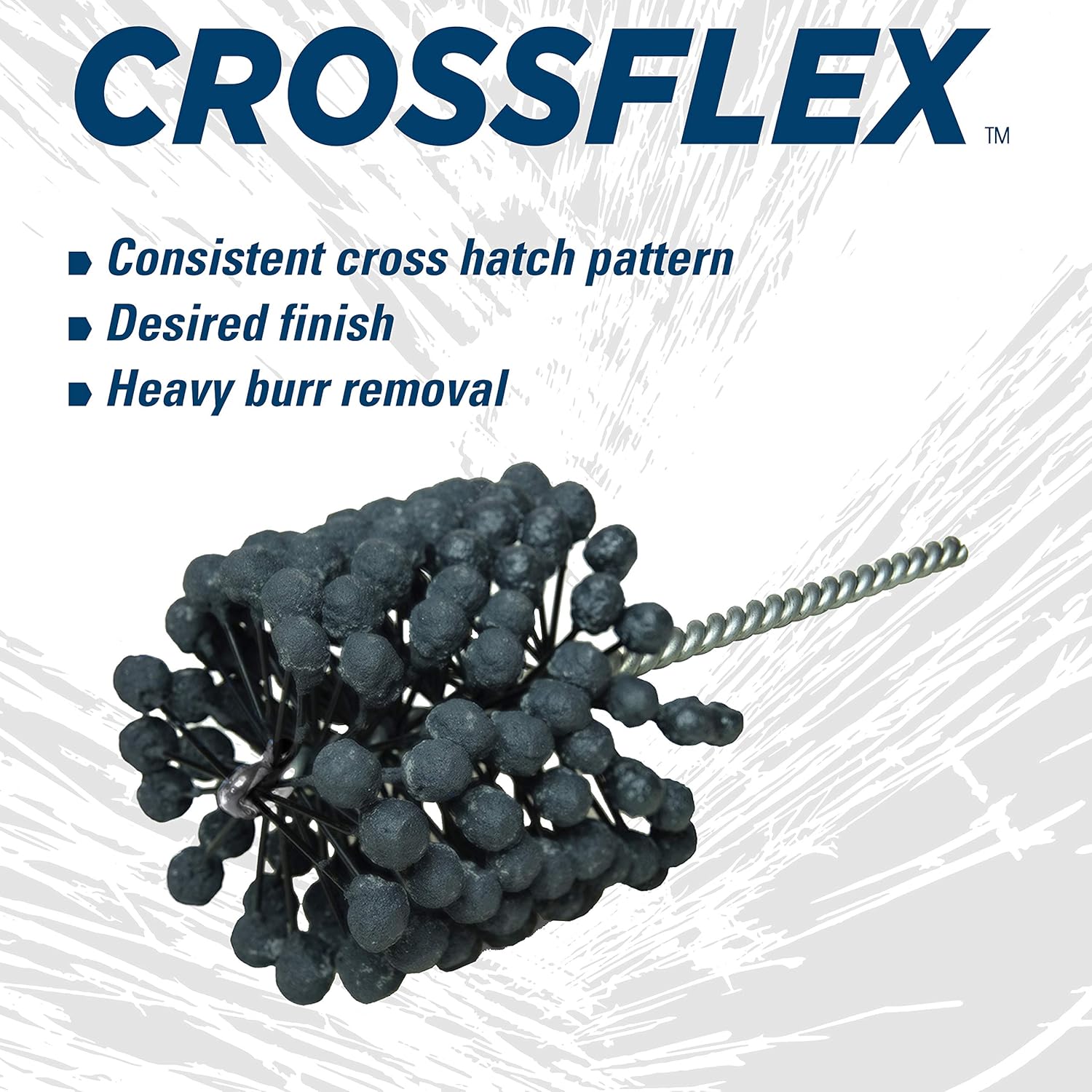 WEILER Weiler 34263 Crossflex Heavy Duty Bore Brush 3-1/4 inch Diameter 180SC Grit