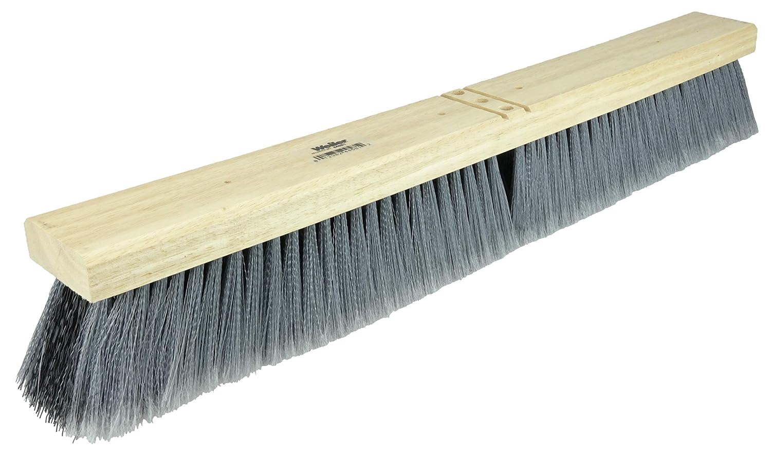 WEILER Weiler 44581 24 Block Size, Hardwood Block, Flagged Gray Polystyrene Fill, Contractor Medium Sweeping Broom