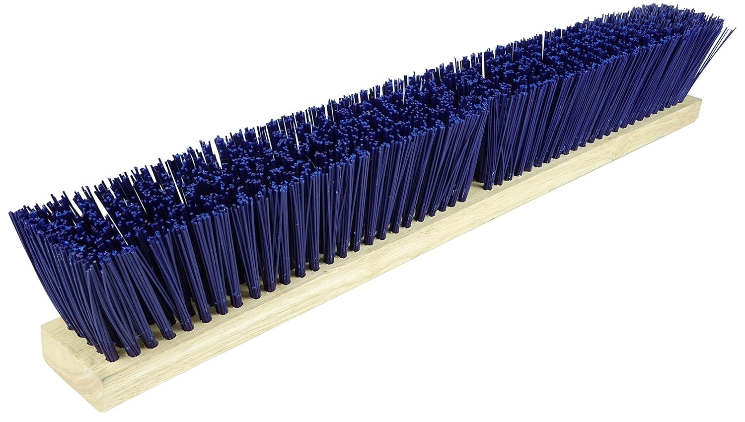 WEILER Weiler 44590 24 Block Hardwood Contractor Broom Stiff Blue Polypropylene Fill