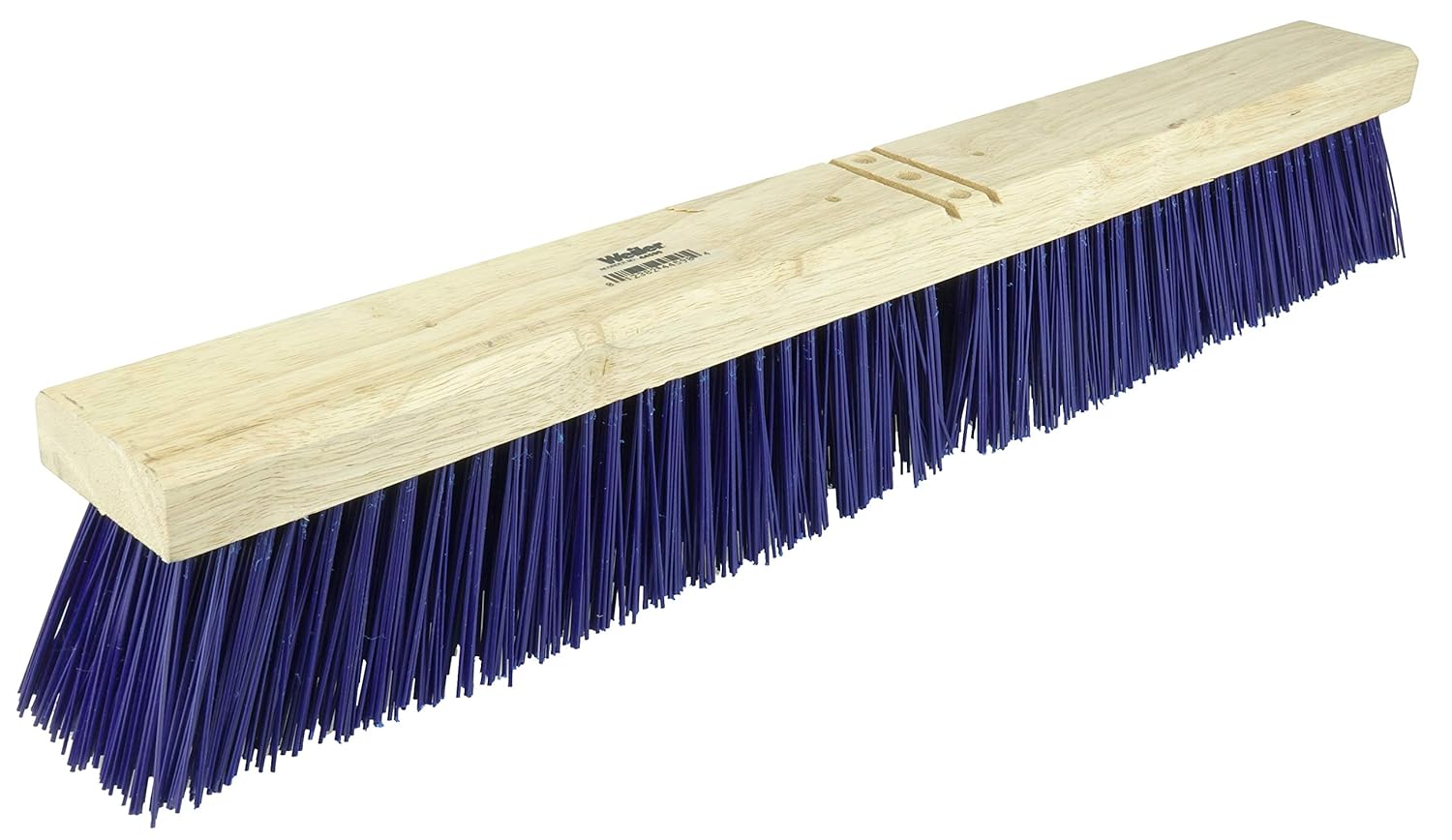 WEILER Weiler 44590 24 Block Hardwood Contractor Broom Stiff Blue Polypropylene Fill