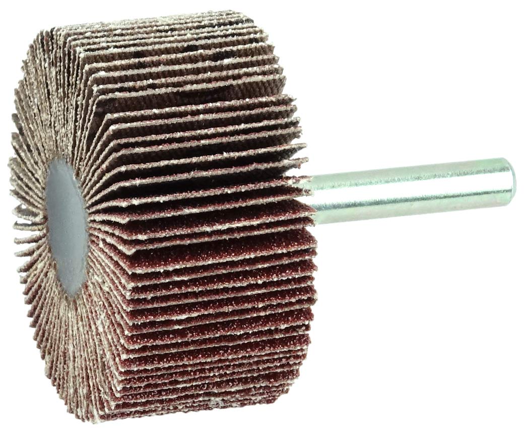 WEILER Weiler 52016 Tiger Coated Abrasive Flap Wheel 2 x 1 80AO 1/4 Stem
