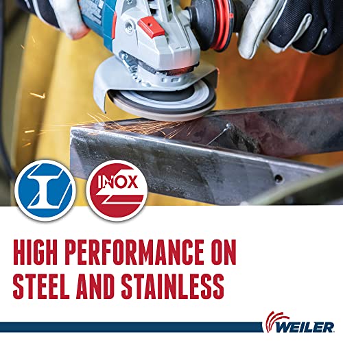WEILER Weiler 51220 Tiger X Flap Disc Angled Phenolic Backing 40 Grit 7 inches 5/8-11 Arbor Hole