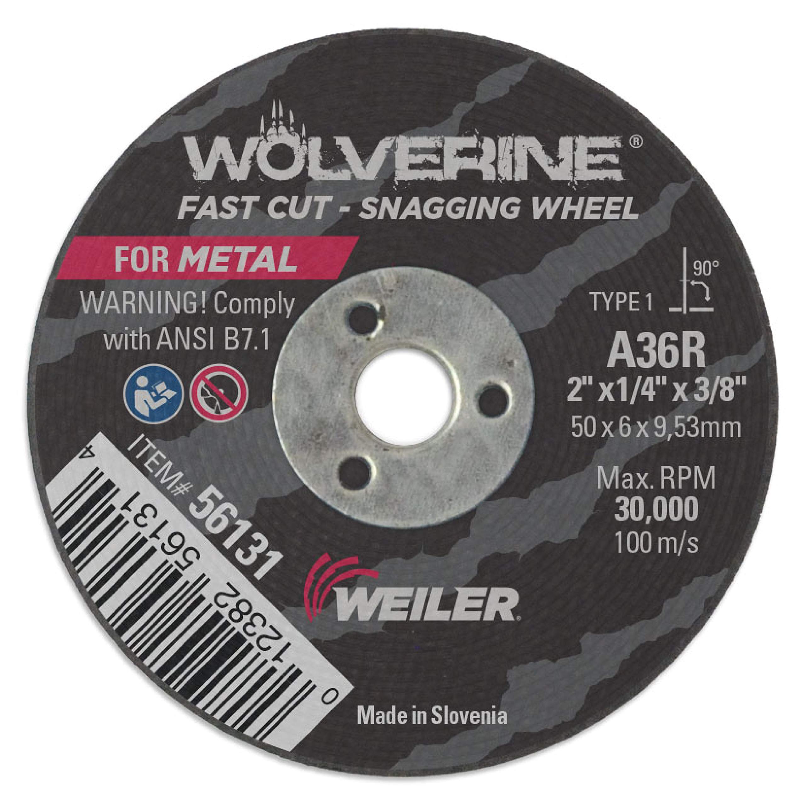 WEILER 56131 GRINDING & CUT OFF WHEELS