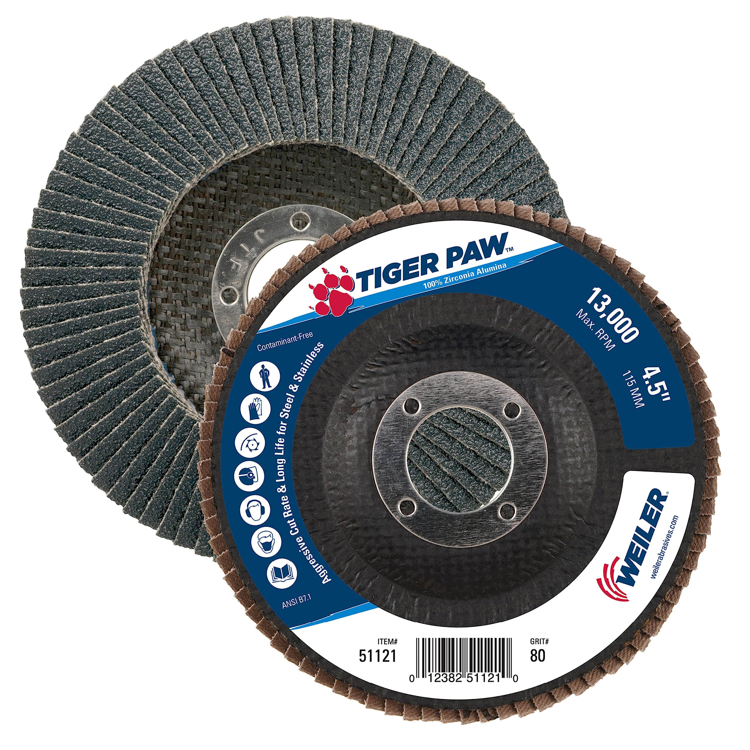 WEILER 51121 FLAP DISCS