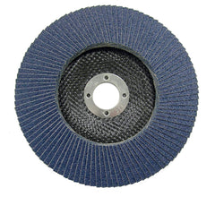 Weiler 50650 Tiger 7/8 Arbor, 6 Diameter, 60 Grit, Zirconium, Phenolic Backing, Angled Abrasive Flap Disc