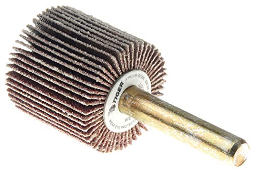 WEILER Weiler 52003 1 x 1 Tiger Coated Abrasive Flap Wheel 1/4 Stem 60AO