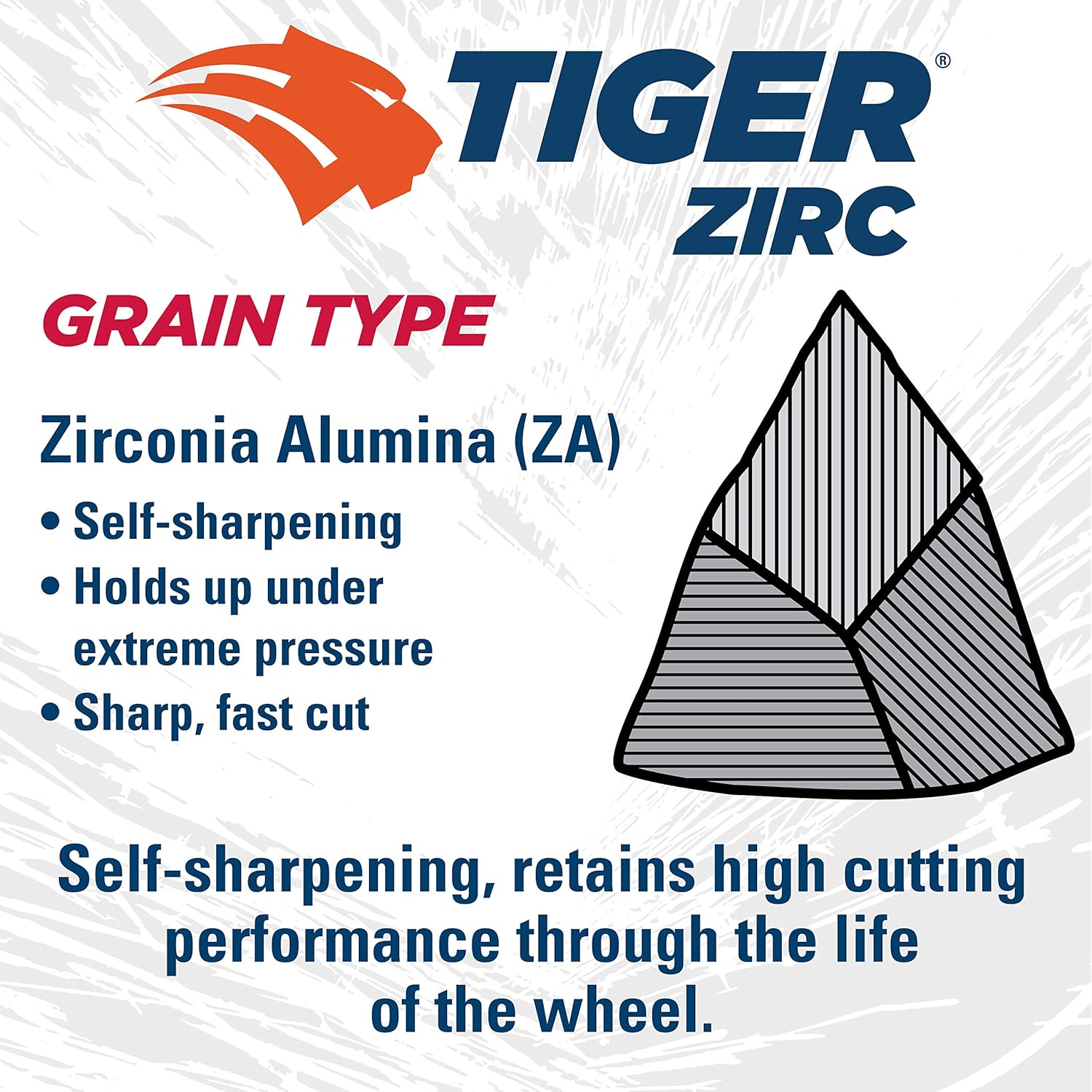 WEILER Weiler 58055 7 x 1/8 Tiger Zirc Type 27 Cut and Grind Combo Wheel Z30T 5/8-11 UNC Nut Pack of 10