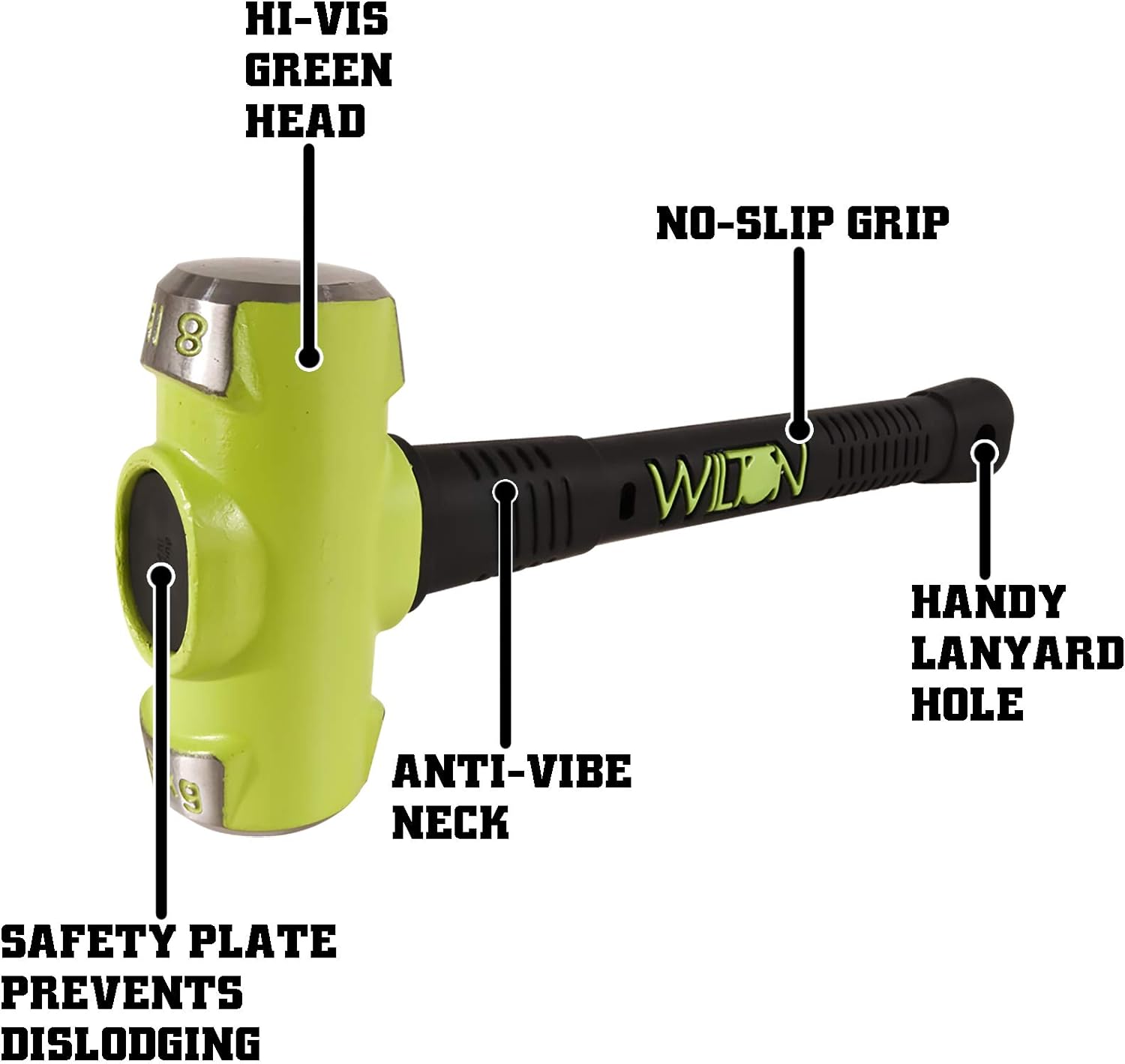 WILTON Wilton 20816 B.A.S.H 16 Sledge Hammer 8 Lb Head