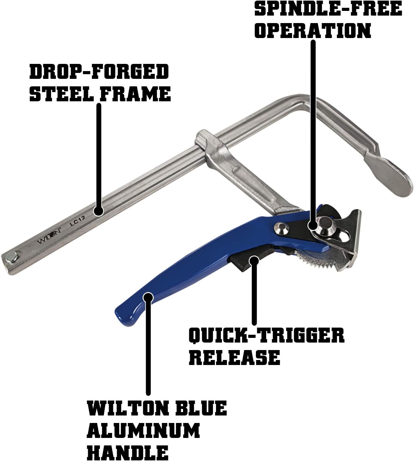 WILTON Wilton 86820 LC12 Lever Clamp 12 Inch