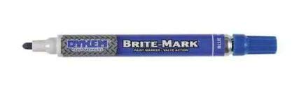 DYKEM DYKEM 84001 Brite-Mark Medium Tip Blue Paint Marker Pack of 12