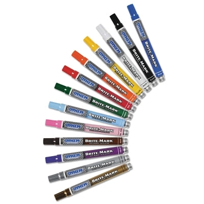 DYKEM DYKEM 84001 Brite-Mark Medium Tip Blue Paint Marker Pack of 12