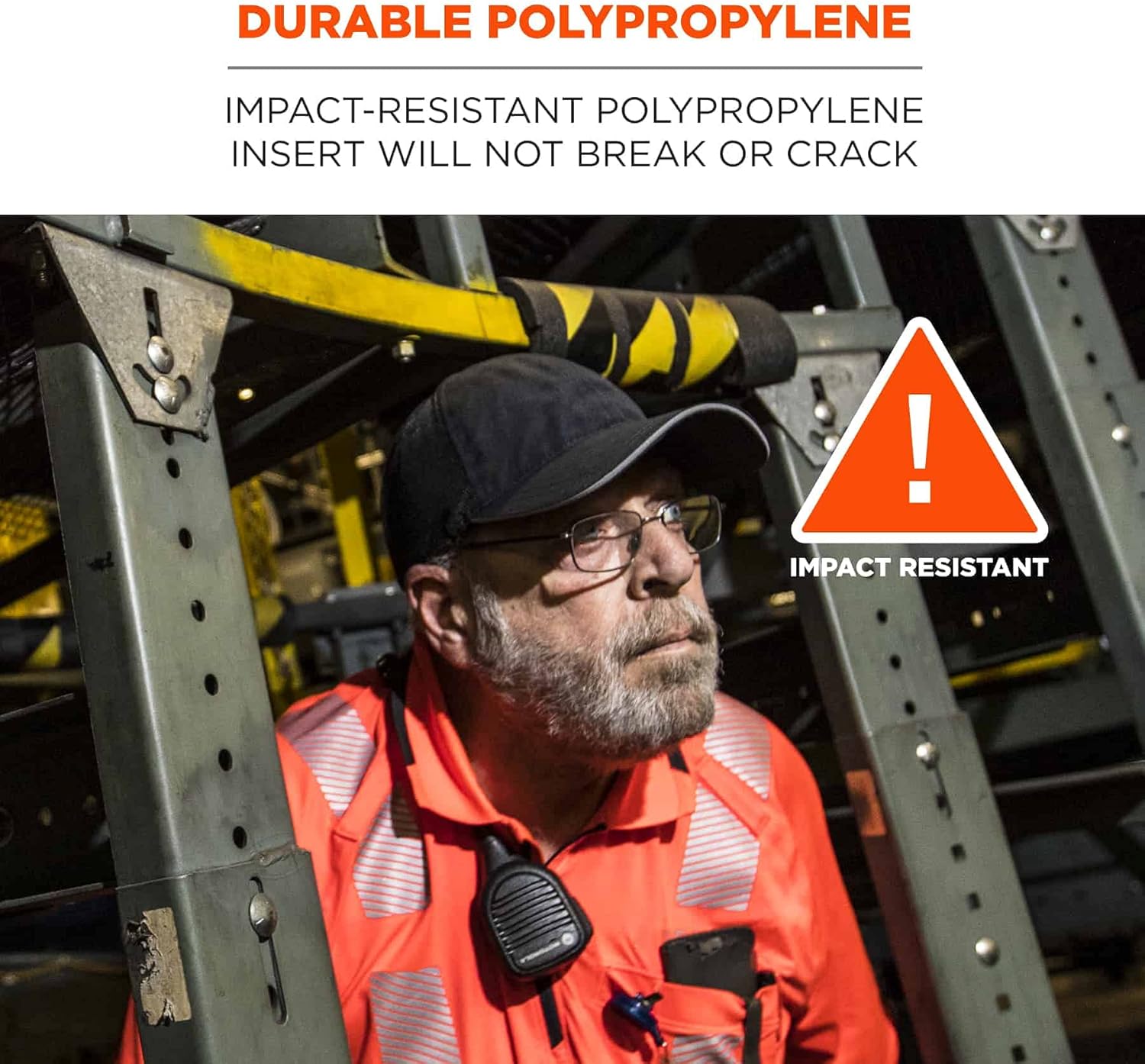 ERGODYNE Ergodyne 23380 Skullerz 8945 Universal Safety Bump Cap Insert, Lightweight, Fits Into Any Baseball Hat