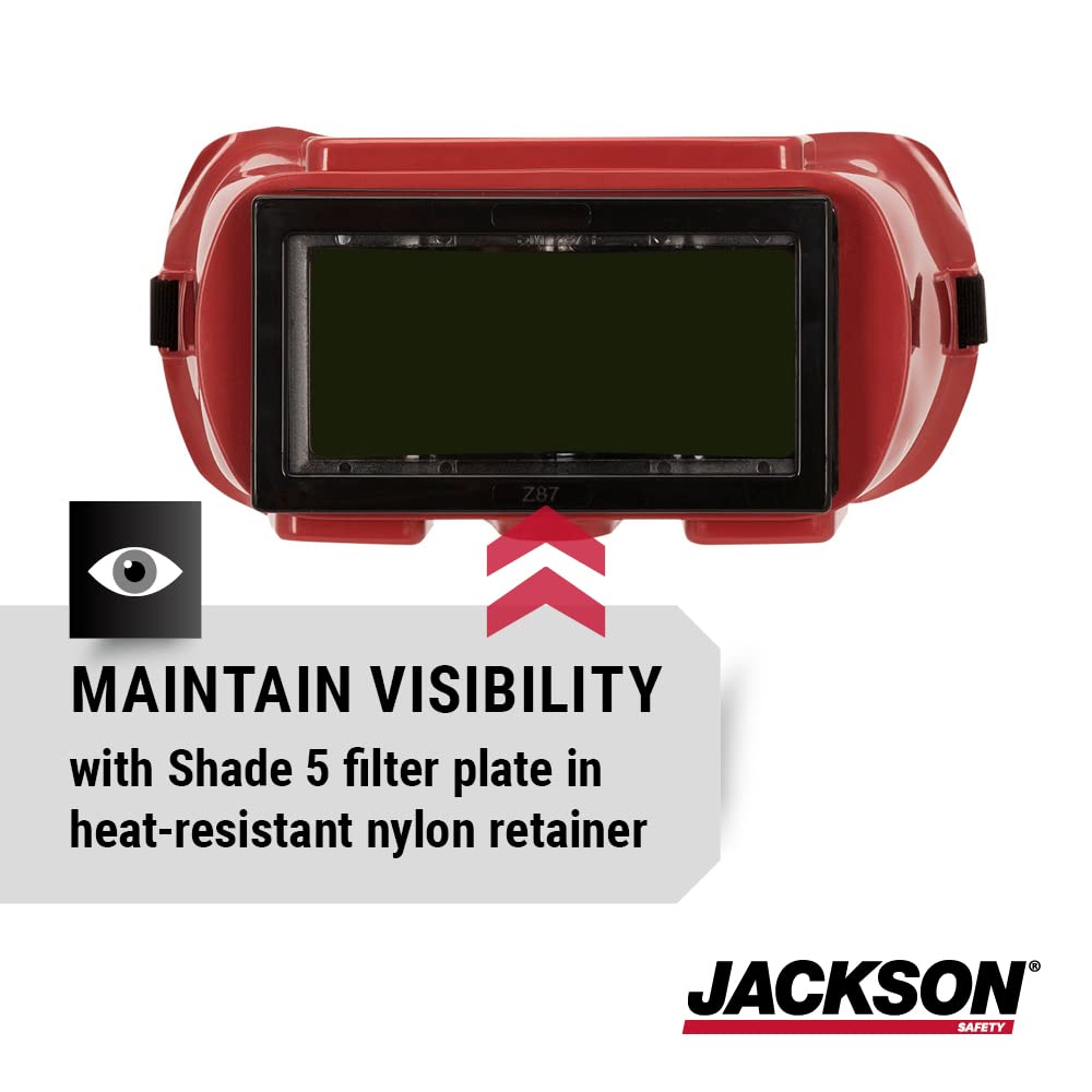 JACKSON SAFETY Jackson Safety 15991 Cutting Goggles Anti Fog Tinted IRUV Shade 5 Welding Cutting