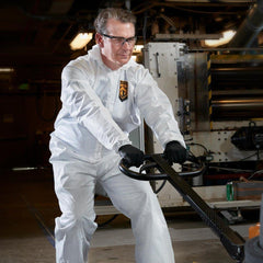 KleenGuard 44326 A40 XXXL White Microporous Coverall with Hood