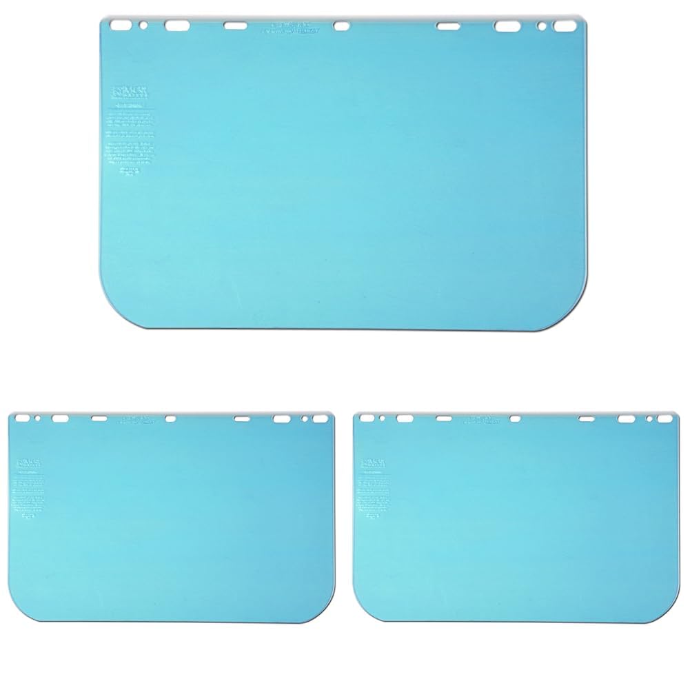 MCR SAFETY MCR Safety 101640 Polyethylene Terephthalate Universal Visor Safety Faceshield Clear 10-Inch by 15-1/2-Inch 0.040-Inch Thick