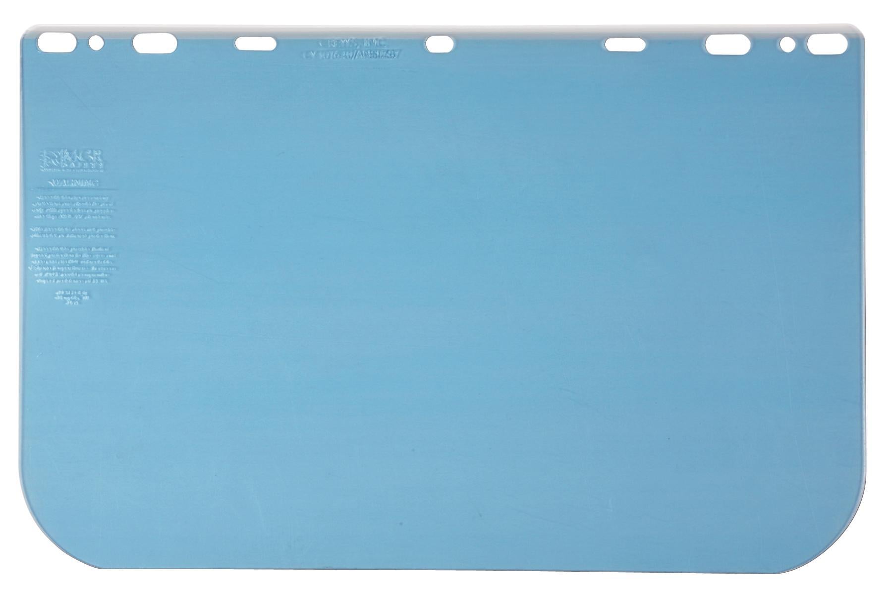MCR SAFETY MCR Safety 101640 Polyethylene Terephthalate Universal Visor Safety Faceshield Clear 10-Inch by 15-1/2-Inch 0.040-Inch Thick