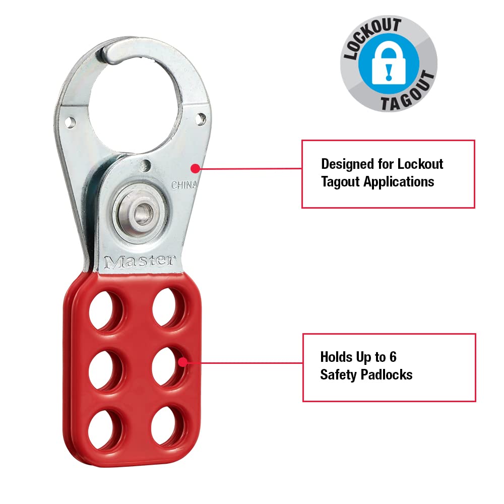 MASTER LOCK Master Lock 420 Hasp Lockout 1 Inch Jaw