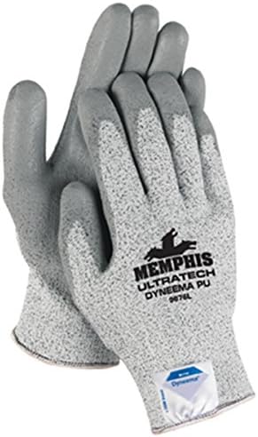 MCR SAFETY MCR Safety 9676L UltraTech Dyneema 13 Gauge PU Coated Washable Gloves Large