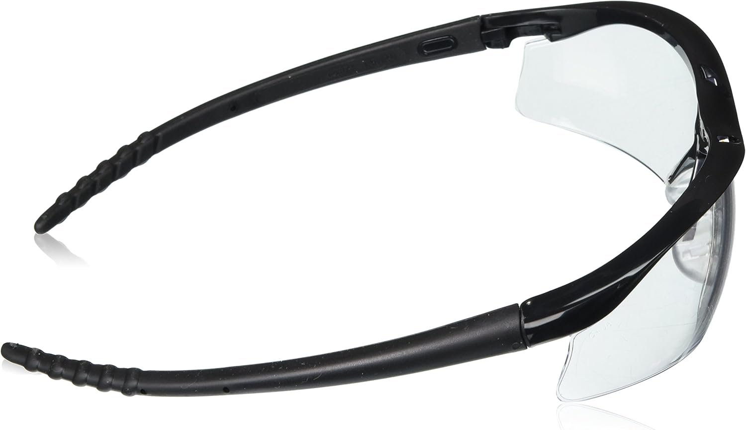 MCR SAFETY MCR Safety DL110 Dallas Safety Glasses with Polished Black Frame and Clear Lens