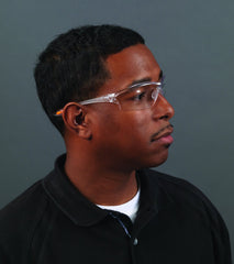 MCR LW210 Crews Law 2 Safety Glasses Clear Frame Clear Lens 1 Pair