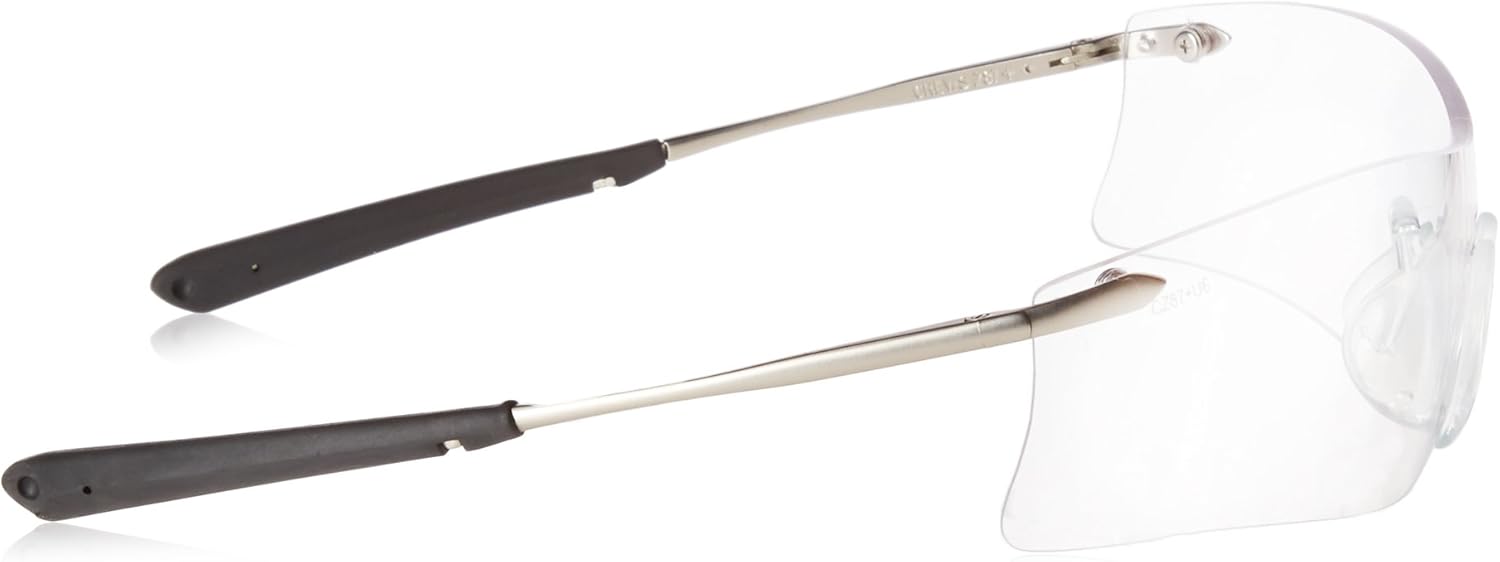 MCR SAFETY MCR Safety T4110AF Rubicon Safety Glasses Metal Temple w/Clr Anti-Fog Lens (12 Pair)