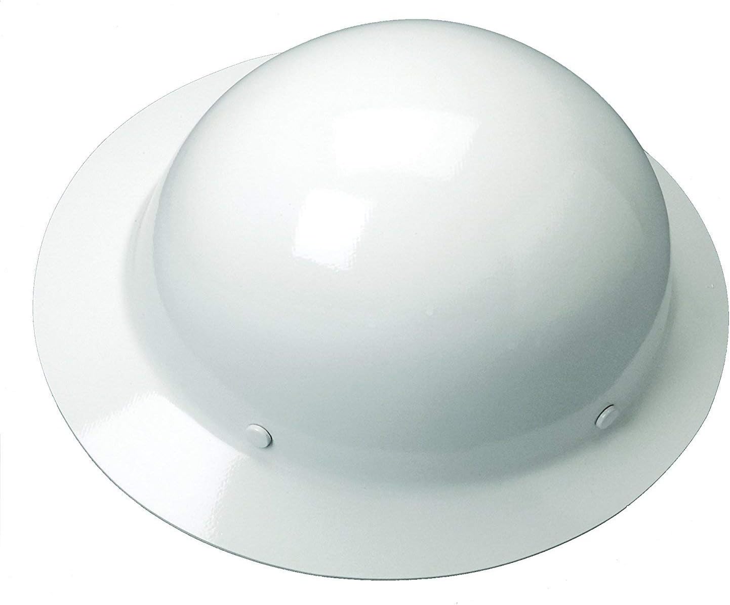 MSA SAFTEY MSA 454665 Skullgard Full-Brim Hard Hat with Staz-on Pinlock Suspension Standard Size White