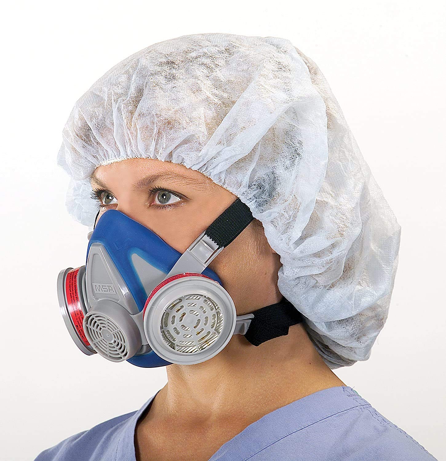 MSA SAFTEY MSA 815692 Advantage 200 LS Half-Mask Respirator Medium 2-Piece Neckstrap Twin-Port Reusable Gas Mask
