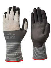 SHOWA 381S-06 Lightweight Breathable Oil Resistant Nitrile Coated Work Gloves Small Pack of 12 Pair