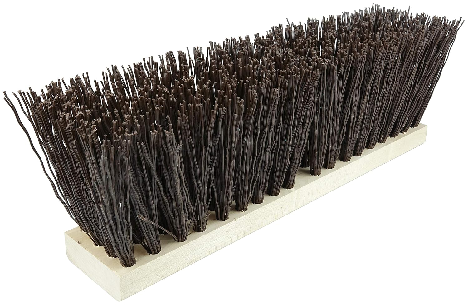 WEILER Weiler 42033 Street Broom 16-Inch Hardwood Block 5.25-Inch Trim Length Brown Polypropylene Fill