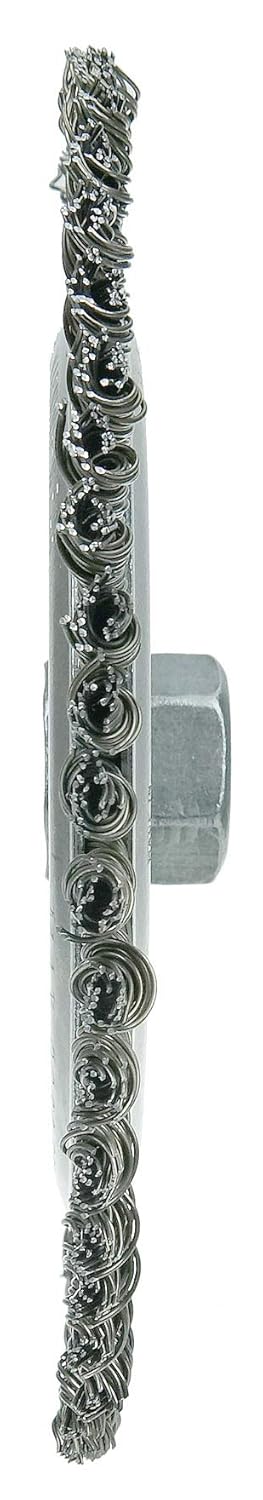 WEILER Weiler 36297 Wolverine Knot Wire Wheel Stringer Bead Twist 7 inch 0.020 Steel Fill 5/8-11 UNC Nut Pack of 10