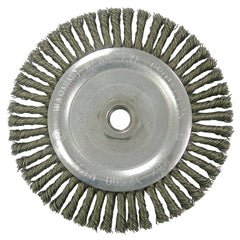Weiler 36297 Wolverine Knot Wire Wheel Stringer Bead Twist 7 inch 0.020 Steel Fill 5/8-11 UNC Nut Pack of 10